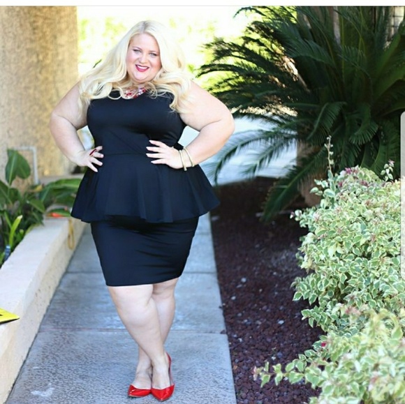 Dresses & Skirts - Black stretch PEPLUM dress Dresses & Skirts - Black stretch PEPLUM dress